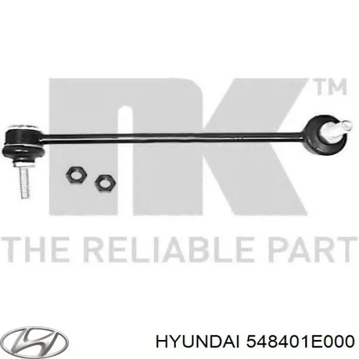 Стойка стабилизатора, переднего, правая Hyundai/Kia 548401E000