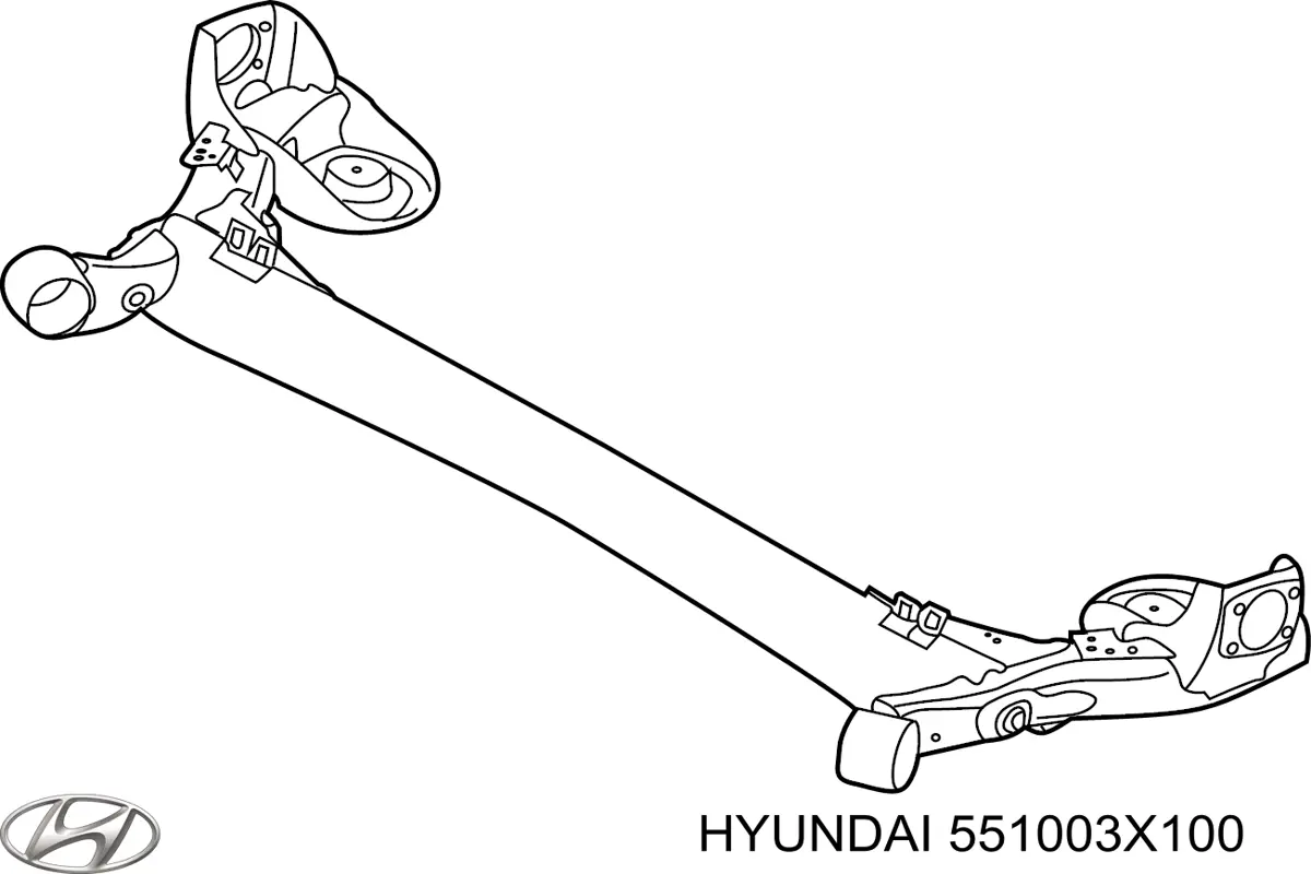 Балка задней подвески (подрамник) Hyundai/Kia 551003X100