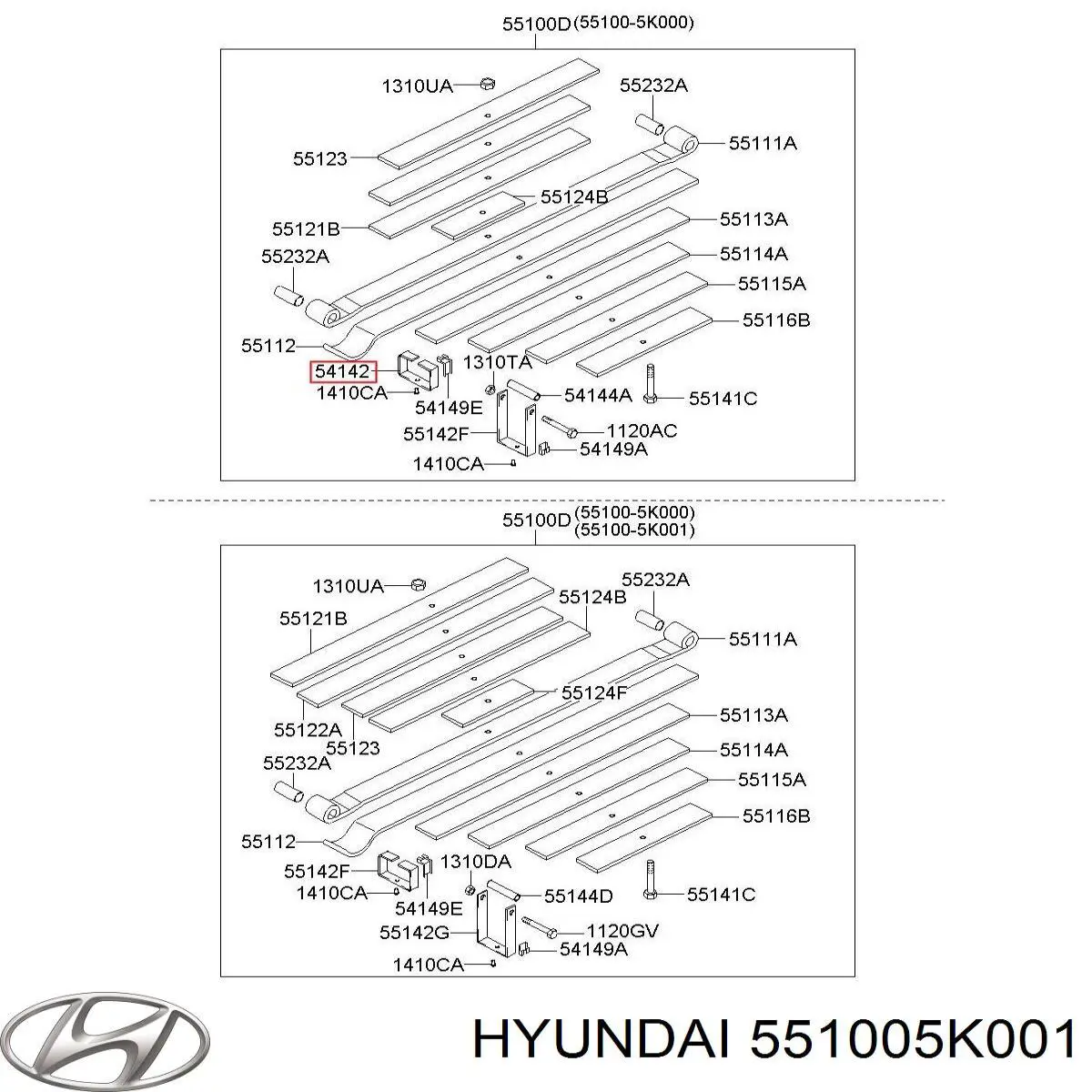  551005K001 Hyundai/Kia