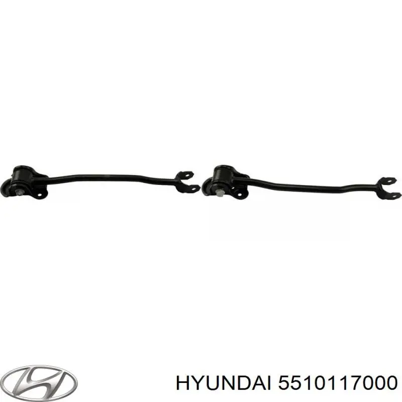 Braço oscilante (tração) longitudinal inferior direito de suspensão traseira para Hyundai Matrix (FC)