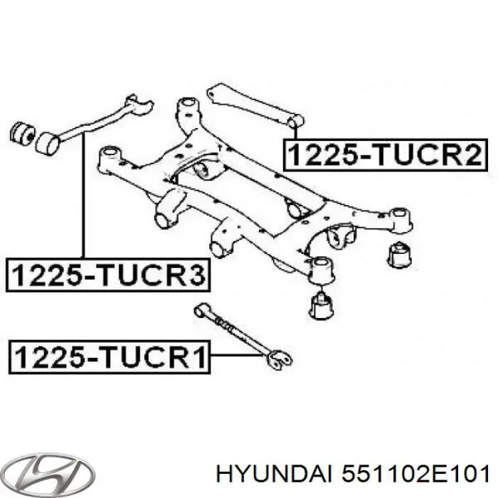 551102E101 Hyundai/Kia тяга продольная задней подвески