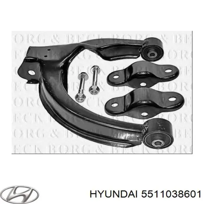 Рычаг задней подвески верхний левый Hyundai/Kia 5511038601