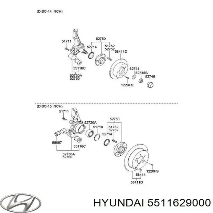 Сайлентблок заднего кулака Hyundai/Kia 5511629000 цена, от 7.28 USD