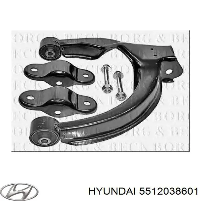 Рычаг задней подвески верхний правый 5512038601 Hyundai/Kia