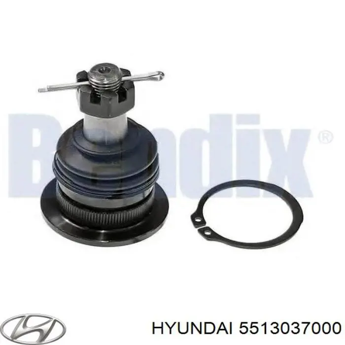 Шаровая опора задней подвески, нижняя Hyundai/Kia 5513037000