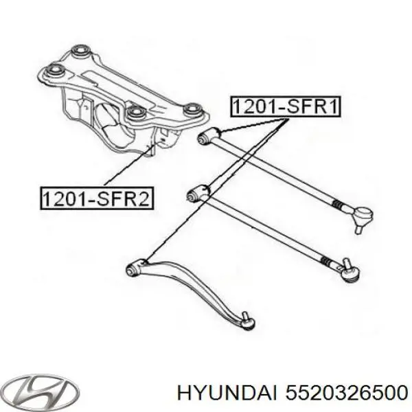 Рычаг задней подвески нижний правый Hyundai/Kia 5520326500 цена, от 37.29 USD