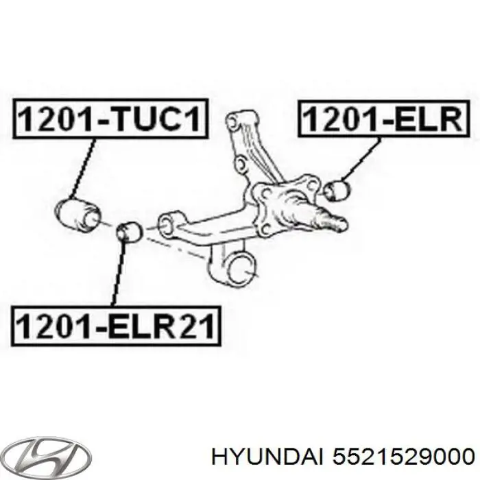 Сайлентблок заднего кулака Hyundai/Kia 5521529000 цена, от 2.54 USD
