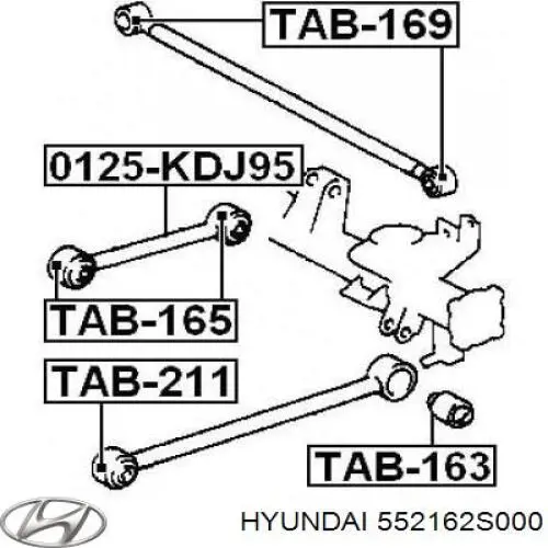 Сайлентблок цапфы задней RXS6511 Caster