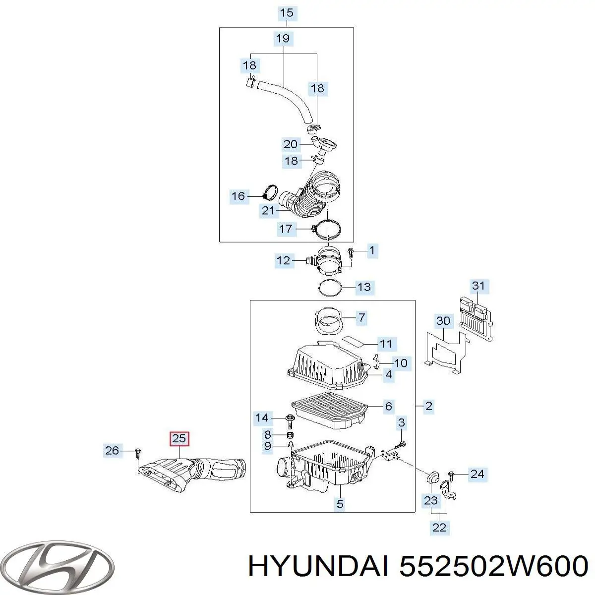 552502W600 Hyundai/Kia 