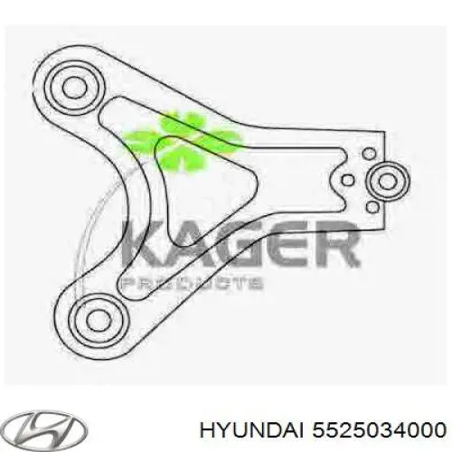 Купить 5525034000 Hyundai/Kia Поперечный рычаг задней подвески