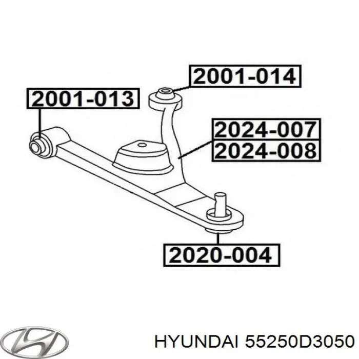 Растяжка задней подвески Hyundai/Kia 55250D3050 цена, от 15.43 USD