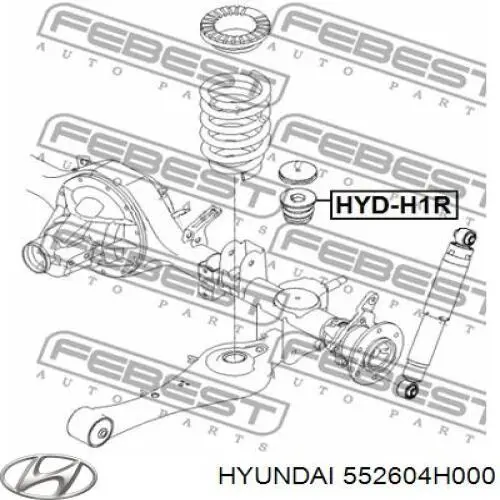 552604H050 Hyundai/Kia grade de proteção da suspensão de lâminas traseira