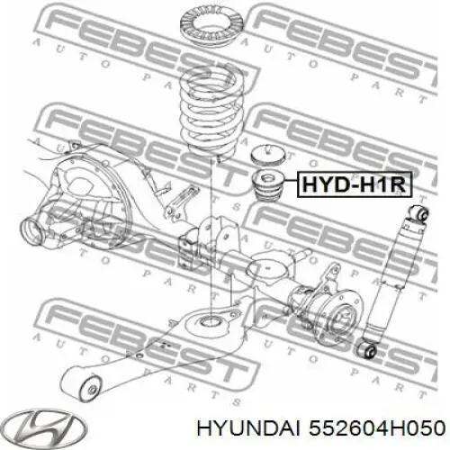 Буфер задней рессоры Hyundai/Kia 552604H050 цена, от 31.04 USD