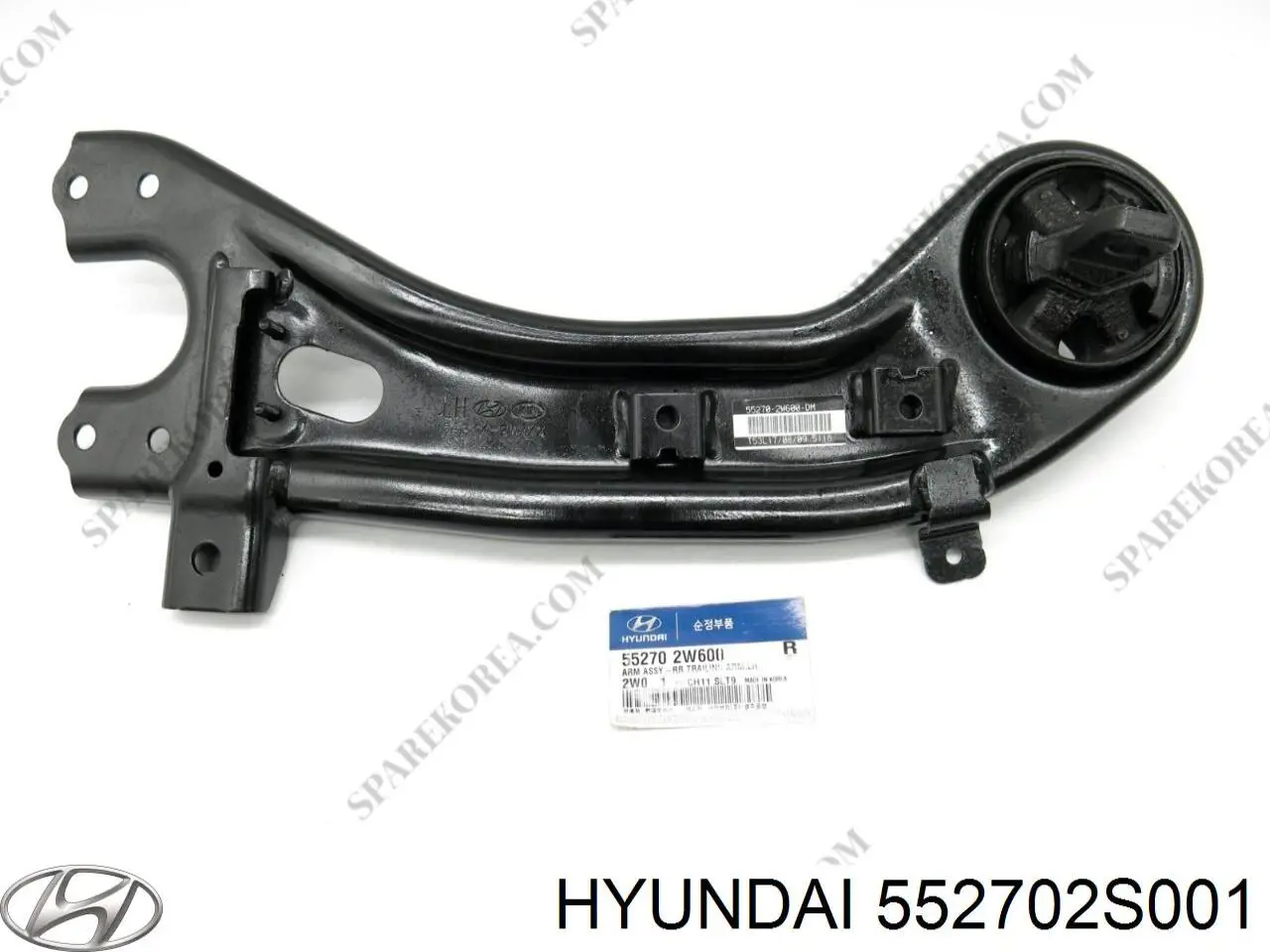 Рычаг (тяга) задней подвески продольный нижний левый 552702S001 Hyundai/Kia