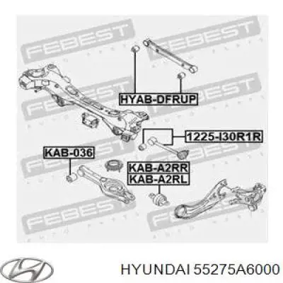Сайлентблок заднего продольного рычага Hyundai/Kia 55275A6000