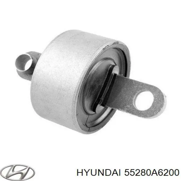 55280A6200 Hyundai/Kia braço oscilante (tração longitudinal inferior direito de suspensão traseira)