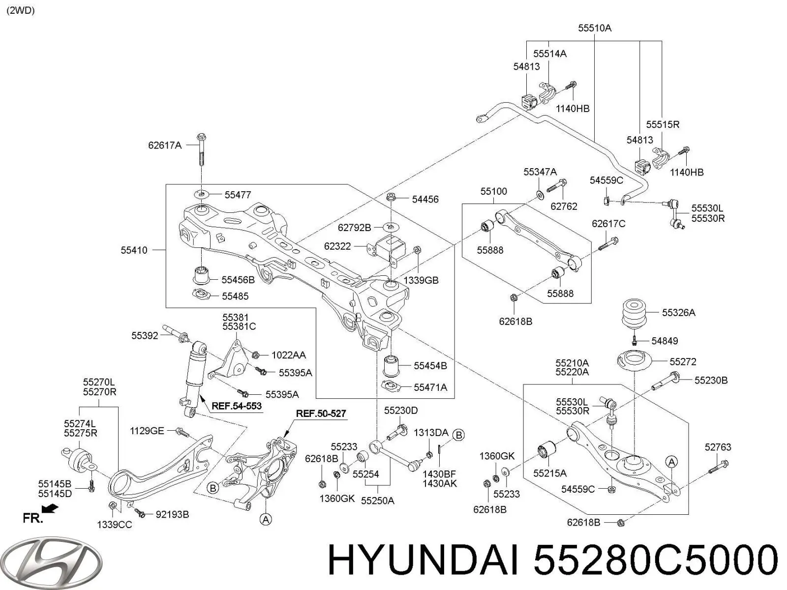 Купить 55280C5000 Hyundai/Kia 