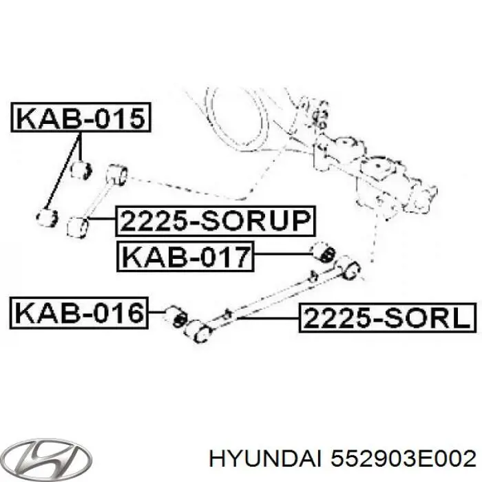 GV0660 CTR Сайлентблок задней тяги