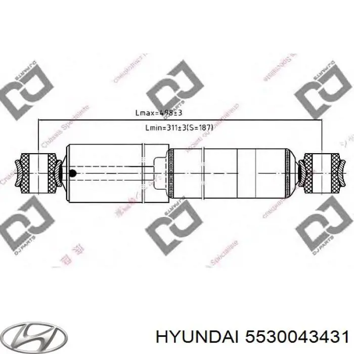 Амортизатор задний 5530043431 Hyundai/Kia