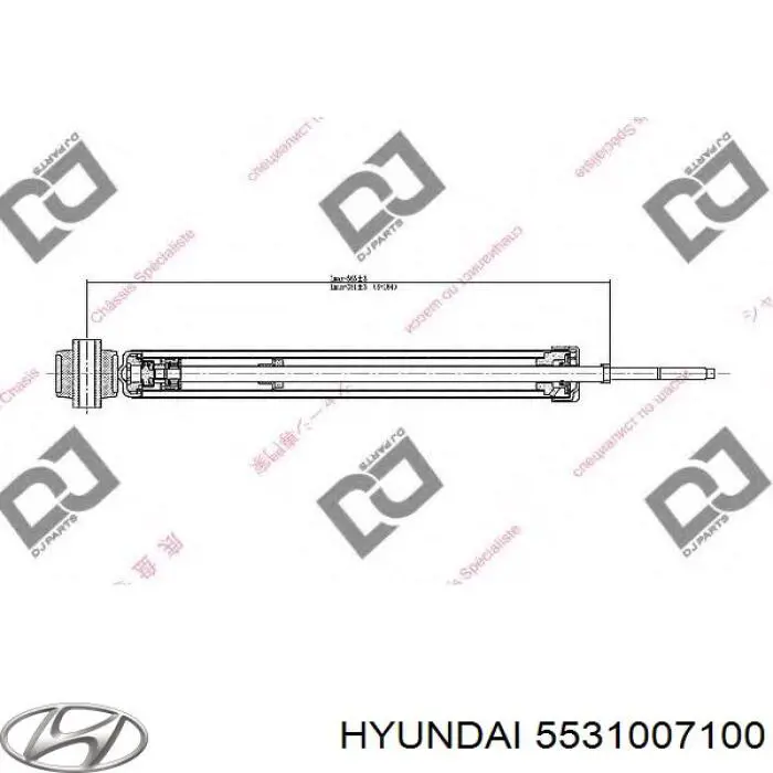Амортизатор задний 5531007100 Hyundai/Kia