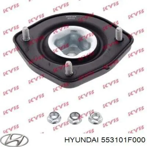 553101F000 Hyundai/Kia suporte de amortecedor traseiro esquerdo