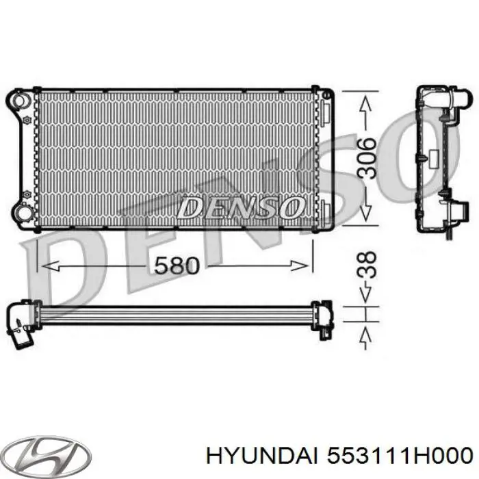 Купить 553111H000 Hyundai/Kia Амортизатор задней подвески