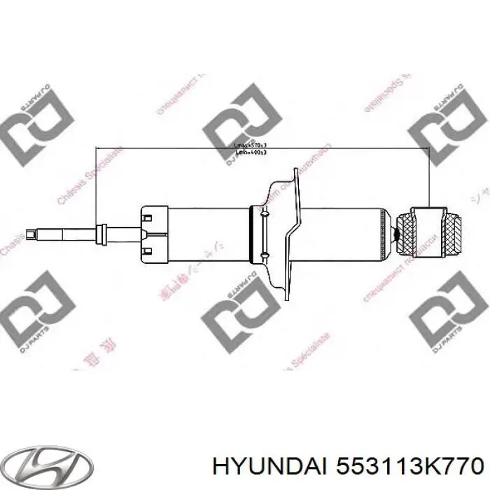 Задний амортизатор Hyundai/Kia 553113K770
