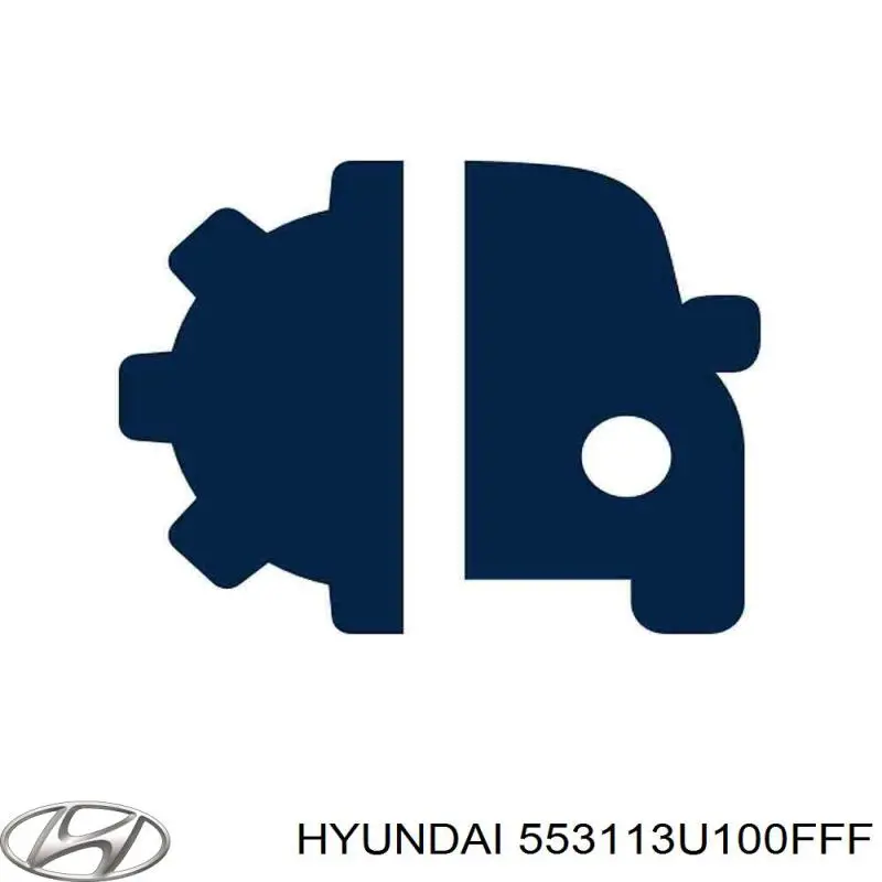 Задний амортизатор Hyundai/Kia 553113U100FFF