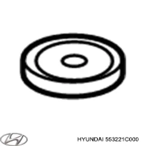 Arruela de bucha da haste de amortecedor traseiro para Hyundai Accent (MC)