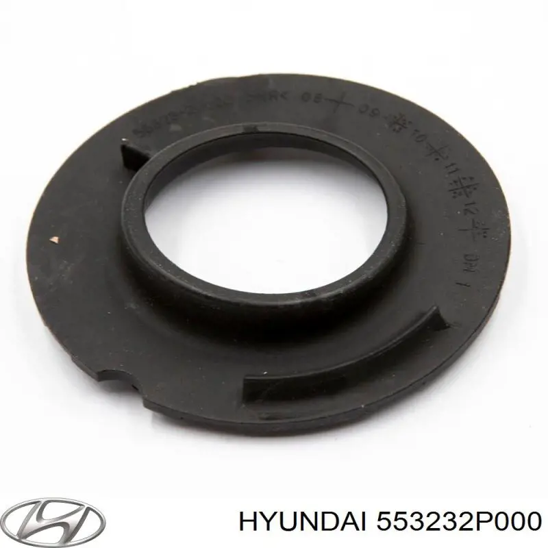 Espaçador (anel de borracha) da mola traseira inferior para Hyundai Santa Fe (CM)
