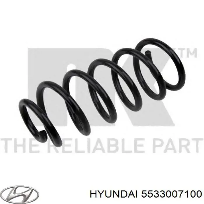 Купить 5533007100 Hyundai/Kia Пружина подвески