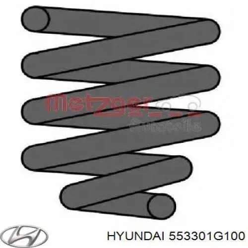 Купить 553301G100 Hyundai/Kia Пружина подвески