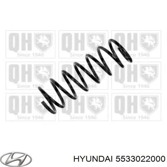 5533022000 Hyundai/Kia пружина задняя