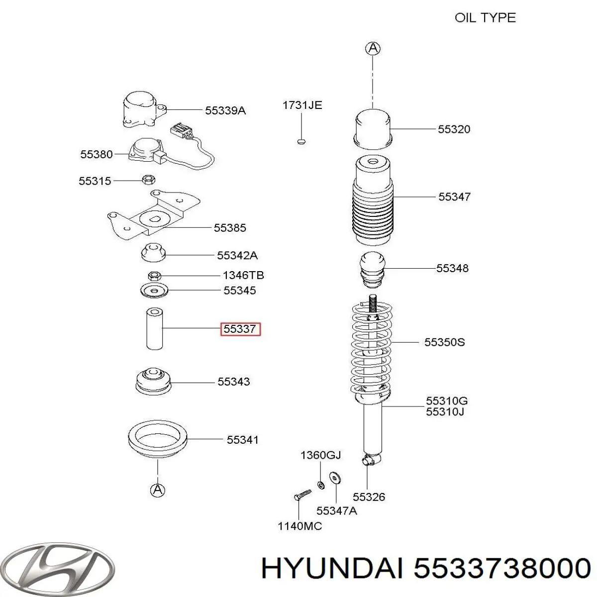  Hyundai/Kia 5533738000 цена, от 1.17 USD