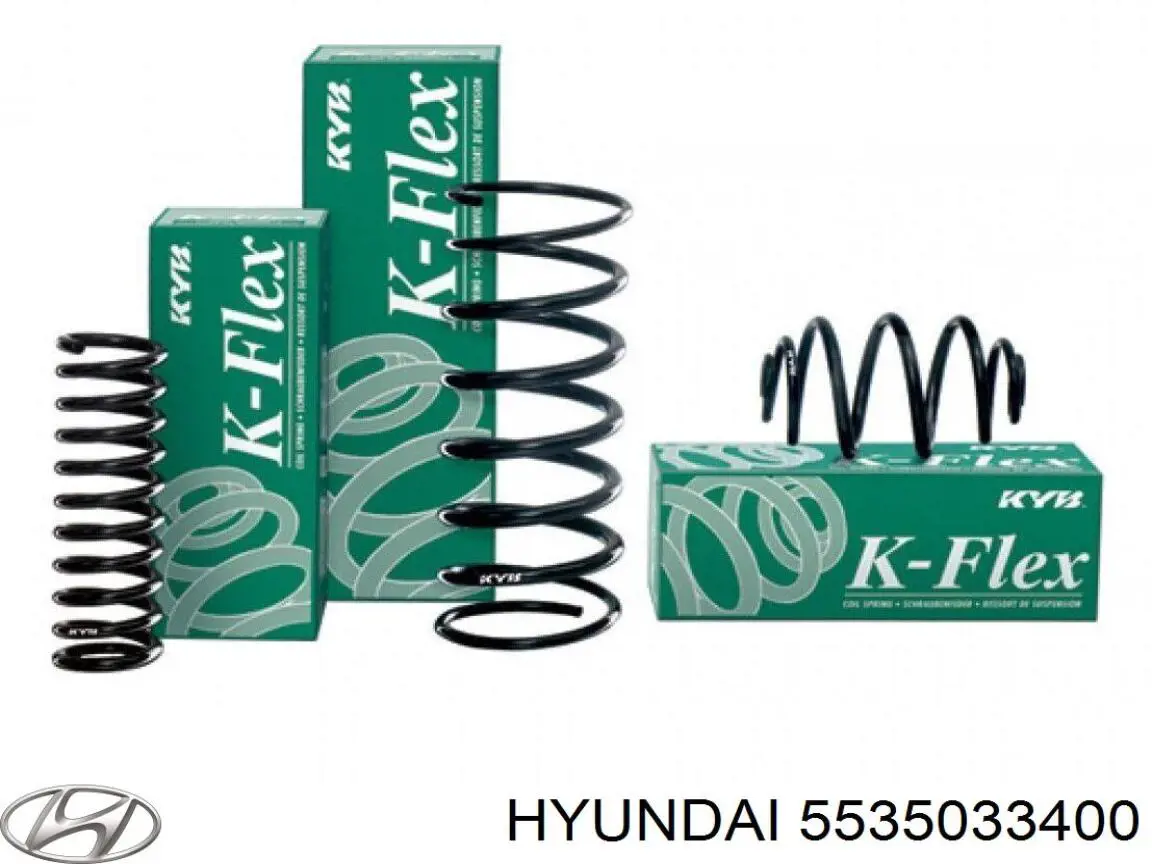 5535033400 Hyundai/Kia пружина задняя