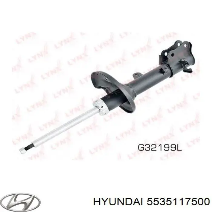 Амортизатор задний левый 5535117500 Hyundai/Kia