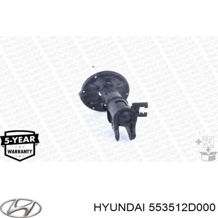 Купить 553512D000 Hyundai/Kia Амортизатор задний, левый