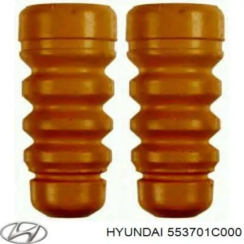 553701C000 Hyundai/Kia bota de proteção de amortecedor traseiro