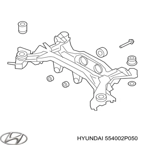 Балка задней подвески поперечная Hyundai/Kia 554002P050 цена, от 2694.00 UAH