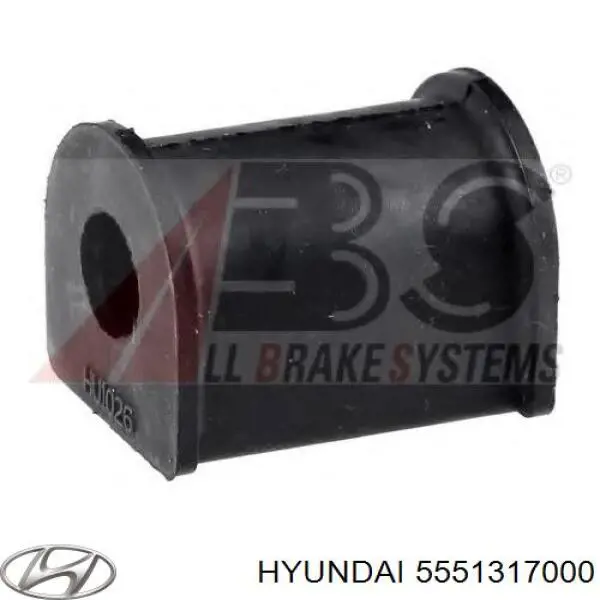 Втулка стабилизатора заднего Hyundai/Kia 5551317000