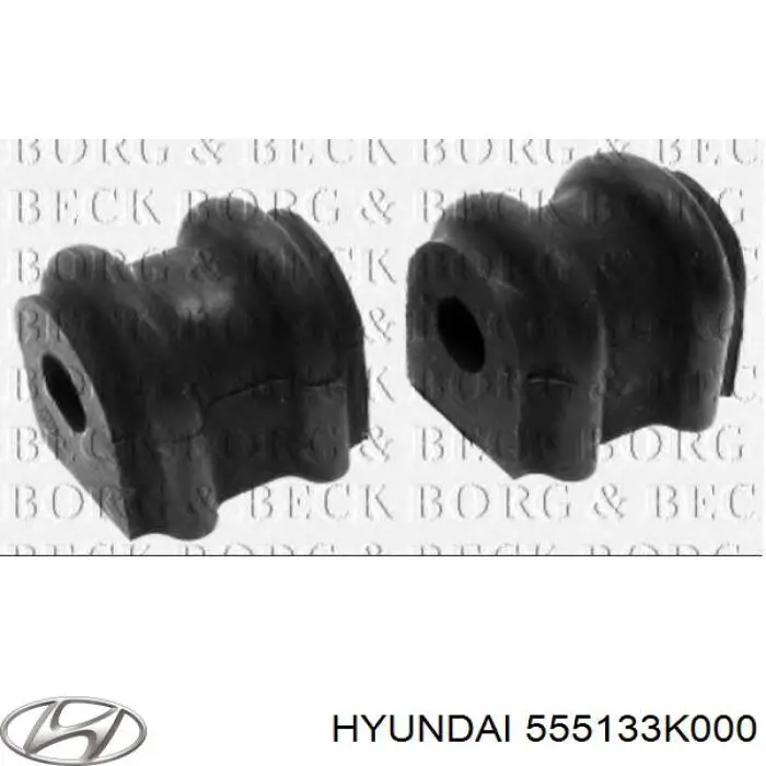 55513-3K000 Hyundai/Kia bucha de estabilizador traseiro