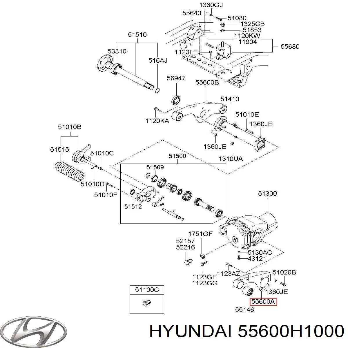  Hyundai/Kia 55600H1000 цена, от 25.42 USD