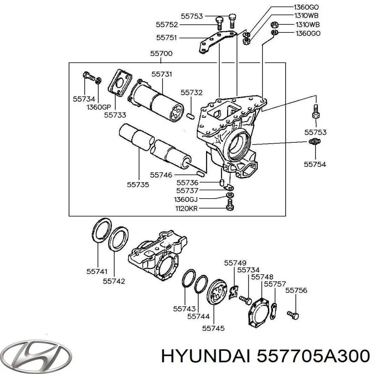 Купить 557705A300 Hyundai/Kia 