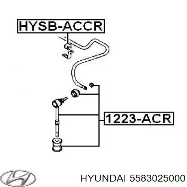 Линк стабилизатора, заднего Hyundai/Kia 5583025000 цена, от 6.80 USD