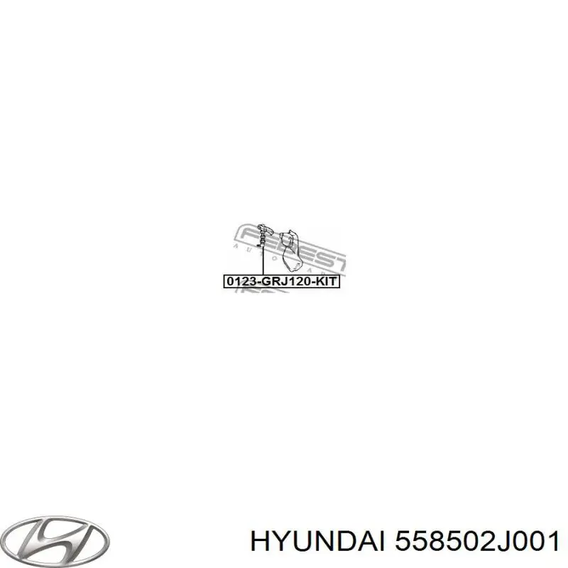 558502J001 Hyundai/Kia Датчик уровня положения кузова передний правый
