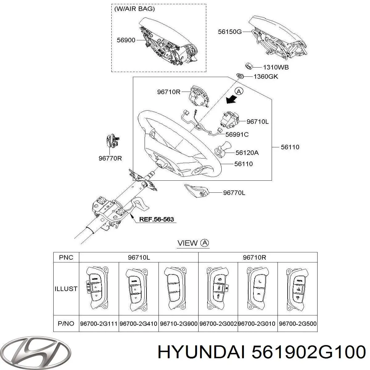  561902G100 Hyundai/Kia