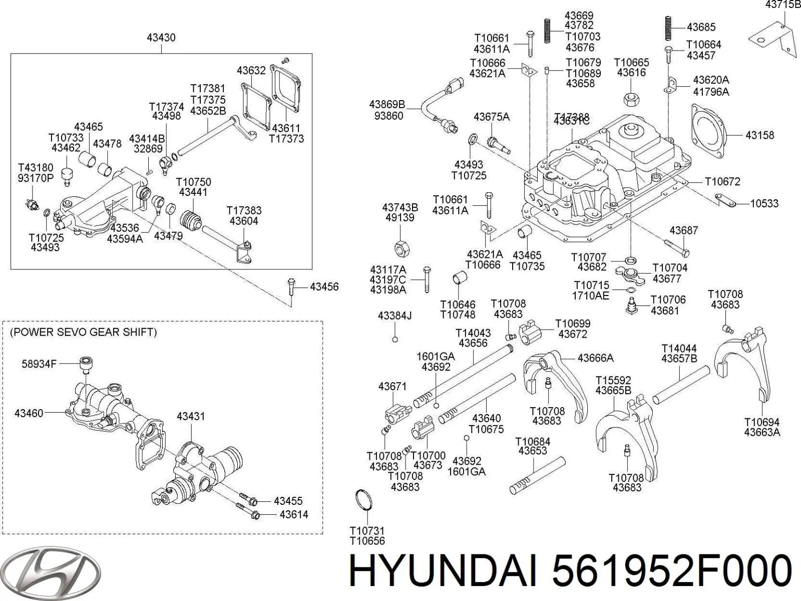  561952F000 Hyundai/Kia