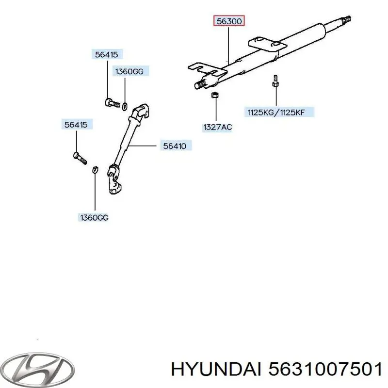 5631007800 Hyundai/Kia рулевая колонка