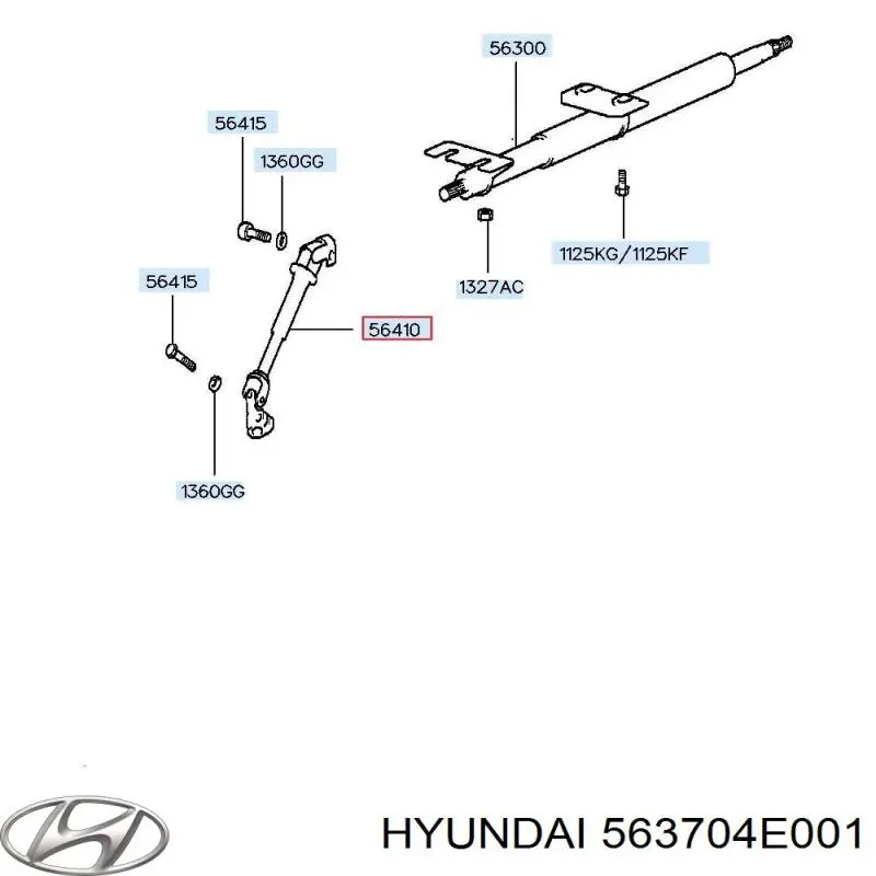  563704E001 Hyundai/Kia