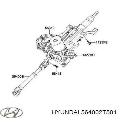 Купить LV564002T501 Market (OEM) Вал рулевой колонки
